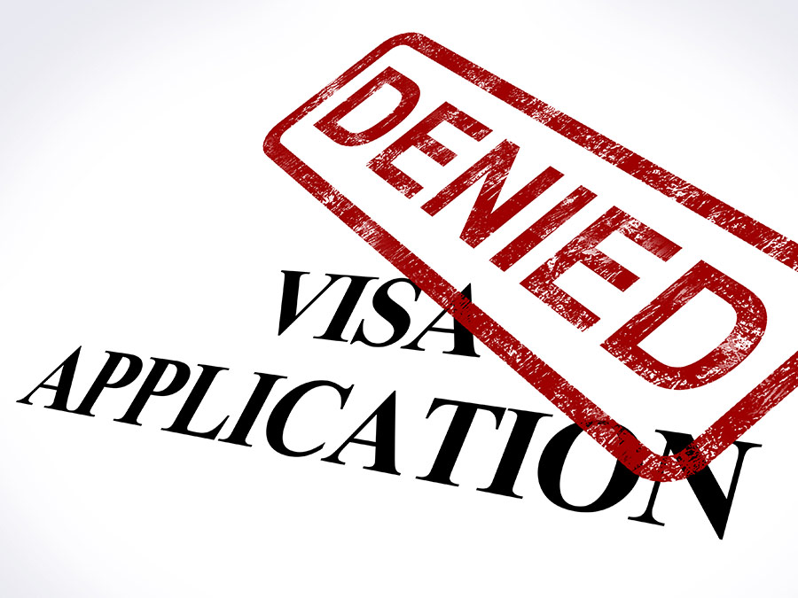 photo of a denied visa application for Canadian Immigration